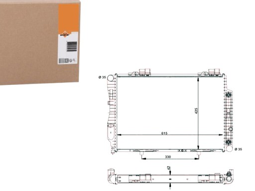 NRF55345/RS7 - РАДІАТОР ДВИГУНА NRF NRF, 55345
