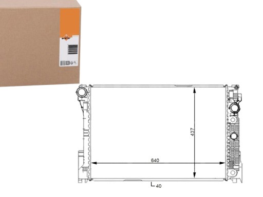 NRF59108/RS7 - РАДІАТОР ДВИГУНА NRF NRF, 59108