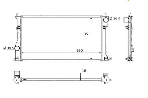 58558/NRF - NRF РАДІАТОР ДВИГУНА SUBARU BRZ