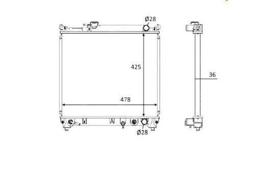 58536/NRF - Радиатор двигателя nrf suzuki vitara 1.6/2.0d 07.90