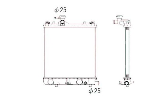 53430/ZAW - NRF РАДІАТОР ДВИГУНА SUZUKI WAGON R+ 1.0/1.2 02.9