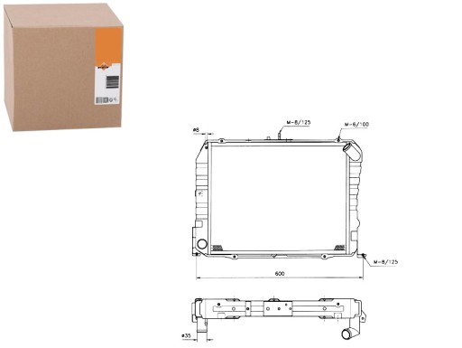 NRF503962(EXT) - NRF РАДІАТОР ДВИГУНА TOYOTA HIACE IV 2.4D 08.87-1