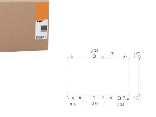 NRF53705(EXT) - NRF РАДІАТОР ДВИГУНА TOYOTA PREVIA 2.4 02.00-02.0