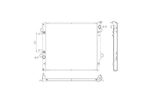 53568 - NRF РАДИАТОР ДВИГАТЕЛЯ ВОДА TOYOTA FJ CRUISER LAND CRUISER PRADO 4.0
