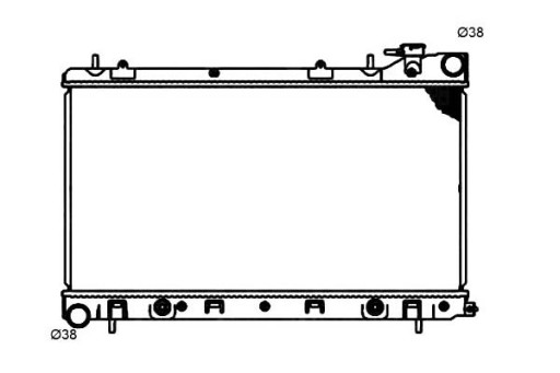53597/NRF - Nrf радіатор subaru forester 2.0 02-
