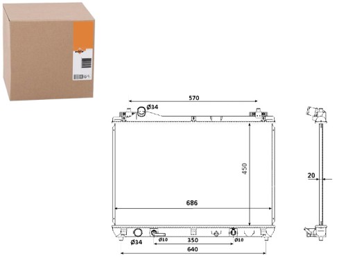 NRF53702(EXT) - РАДИАТОР NRF SUZUKI GRAND VITARA NRF