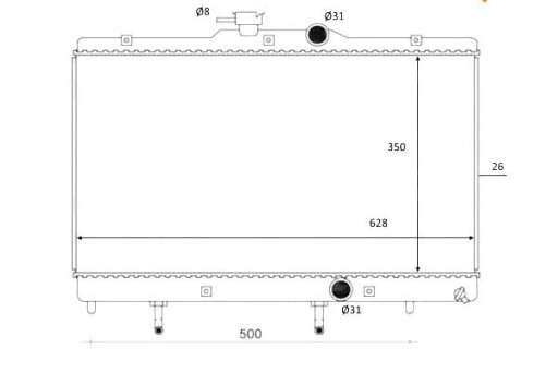 59078/NRF - Радиатор nrf toyota corolla 10.1999-01.2002