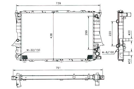 51319 - Кулер для воды nrf audi 100 2.8 e (4a. c4)