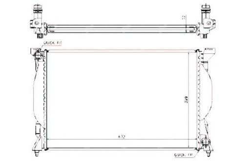 53720 - Nrf водяний кулер audi a4 1.6 (8d2. b5)