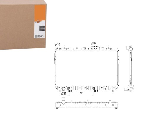 NRF53732/SERW - Кулер для воды nrf chevrolet lacetti 1.4 16v (j200