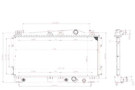 53955 - ВОДООХЛАДИТЕЛЬ NRF CHRYSLER NEON 2.0 16V (PL)