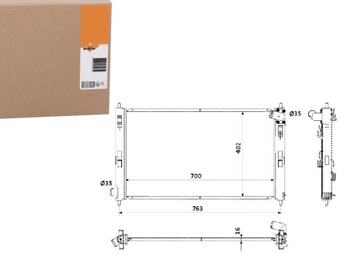 NRF53906/SERW - NRF ВОДЯНИЙ КУЛЕР CITROEN C-CROSSER 2.4 16V (EP_)