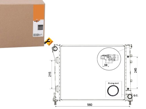 NRF53525/SERW - Кулер для воды nrf fiat 500 1.4 (312)