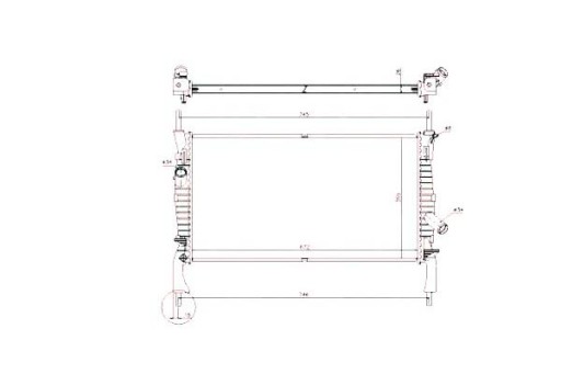 53742 - Водяной охладитель nrf ford transit 2.2 tdci