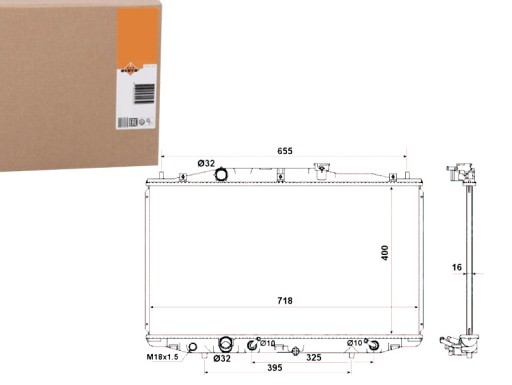 NRF53970/SERW - Nrf водяний кулер honda accord vii 2.4 (cl9) (cl)