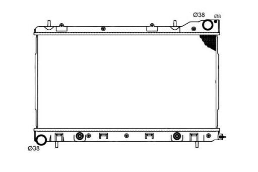 53711 - Кулер води nrf subaru forester 2.0 awd (sg)