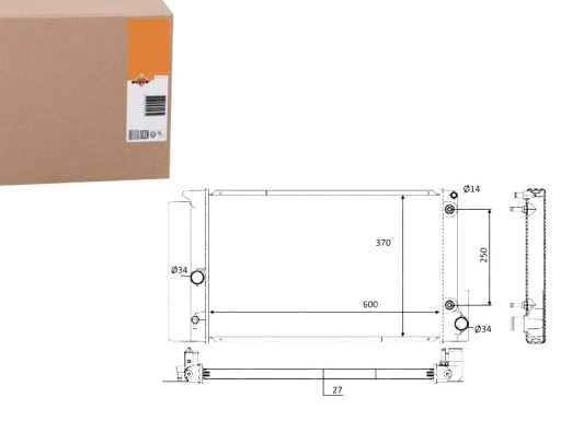 NRF59115/SERW - Кулер для воды nrf toyota avensis estate 2.0 (zrt27