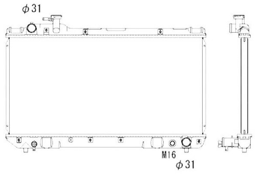 503988 - Nrf водяний кулер toyota rav 4 i 2.0 4wd (sxa1_)