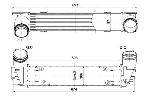 30385/NRF - ІНТЕРКУЛЕР NRF BMW 3.0D E90/E91/E92