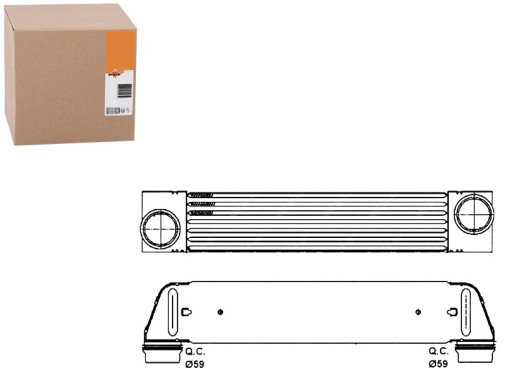 NRF30317/SERW - ИНТЕРКУЛЕР NRF BMW 5 530 D (E60)