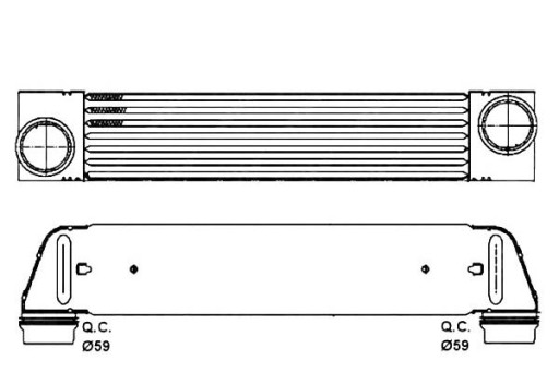 30317/NRF - ІНТЕРКУЛЕР NRF BMW 5 E60/E61 03-, 6 E63/E64 04-