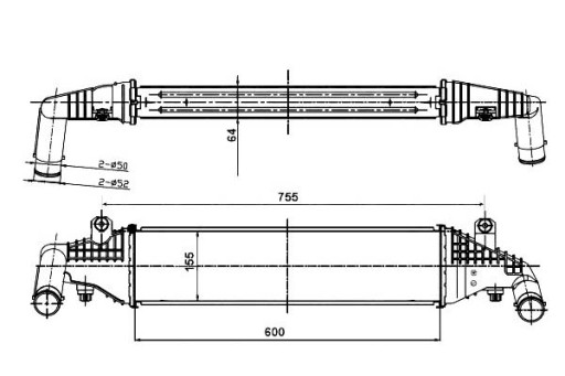 30364 - ИНТЕРКУЛЕР NRF MAZDA 3 1.6 DI TURBO (BK)