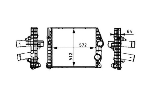 30211 7063014 - ІНТЕРКУЛЕР NRF MERCEDES ATEGO ATEGO 2 OM900.911-O