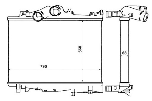 30229 718138 - ІНТЕРКУЛЕР NRF MERCEDES ATEGO ATEGO 2 OM900.912-O