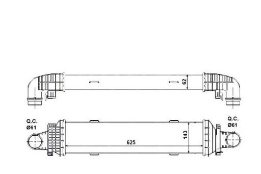 30504 NRF/BOX - ИНТЕРКУЛЕР NRF MERCEDES CLS 250 CDI / BLUETEC / D