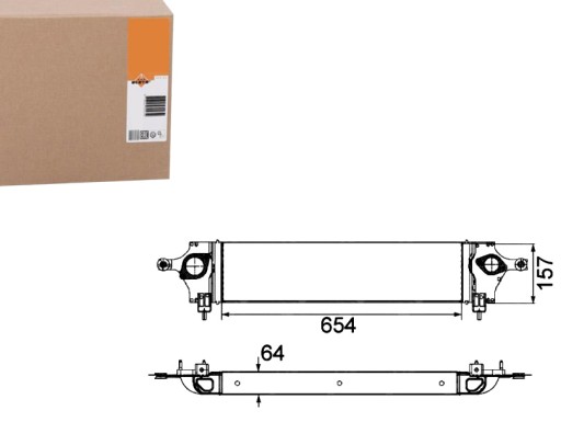 NRF30510/SERW - ИНТЕРКУЛЕР NRF NISSAN X-TRAIL 2.0 DCI FWD (T31)