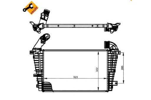 30302 93186252 - ИНТЕРКУЛЕР NRF OPEL ASTRA H 1.3CDTI 1.9CDTI NRF