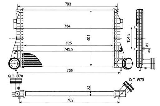 30290/NRF - ІНТЕРКУЛЕР NRF VW GOLF 4/A3/LEON 130/150KM 00-