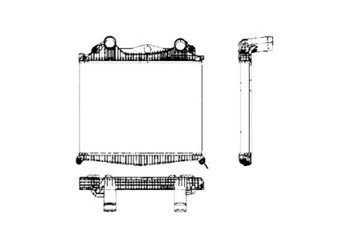 30449 (NRF) MN4017 7373002 8ML376724211 97014 - ИНТЕРКУЛЕР NRF (ВЕРХНИЙ ВПУСК) MAN TGA TGS D0836L
