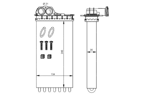 6791638 - BMW F01 F07 F10 трубопровод усилителя N63 4.4