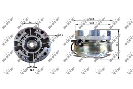 49701 - NRF МУФТА ВЕНТИЛЯТОРА РАДІАТОРА IVECO DAILY І DAILY II DAILY III