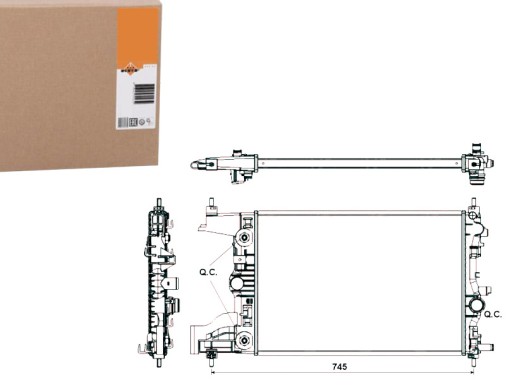 86231447 - Nrf53153 радиатор opel astra j 1.6 09-