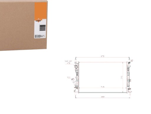 86232188 - Nrf53743 радиатор ford fiesta/fusion 1.6tdci 04-