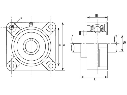 S.129966 - Підшипниковий вузол NTN SNR UCFX14 197 мм 77,8 мм 81