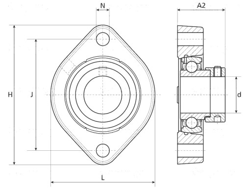 S.138491 - NTN SNR Підшипниковий вузол 2 гвинта 35 мм 2RS