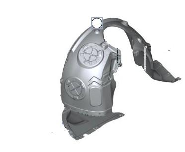 51717491963 - Колісна арка передня Mini Cooper SE F56 BEV Original