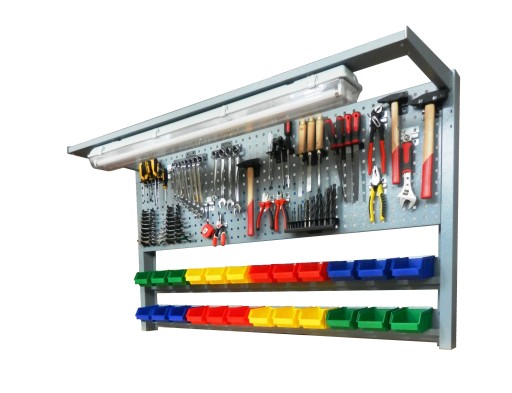 Удлинитель для верстака, 21 подвеска, 12 контейнеров.