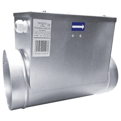 Канальный нагреватель S & P DH-200/05 s 0.5 kW fi2