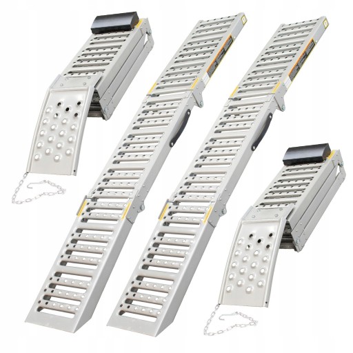 Пандусы, 2 шт., пандусы для автомобильных дорог, МАКС. 2 м, 1600 кг, СТАЛЬНЫЕ СКЛАДНЫЕ