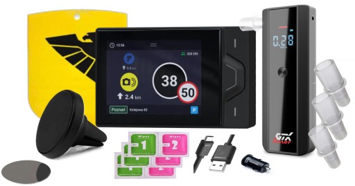 Новітній Yanosik RS + рік підписки + GTX Smart Breathalyzer