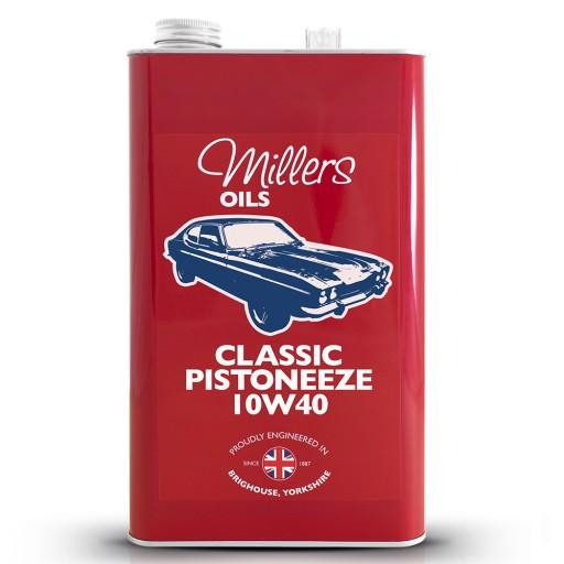 Напівсинтетика найвищої якості. Моторна олива Millers Oils Classic Pistoneeze 10w-40, 5л