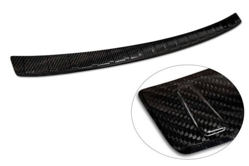 Накладка заднего бампера FIAT 500e (Карбон)