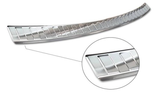 Накладка на задний бампер Hyundai i30 III (Сталь)