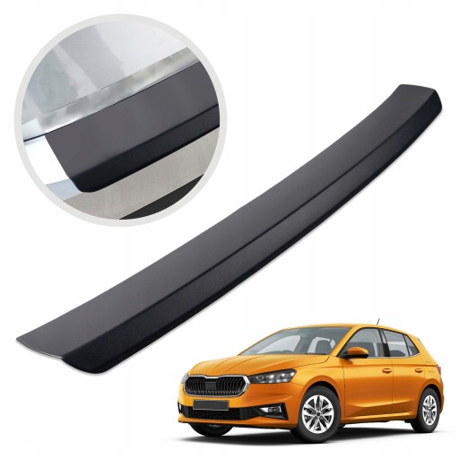 Защитная накладка на задний бампер для SKODA FABIA 4 2021- ХЭТЧБЕК | АБС