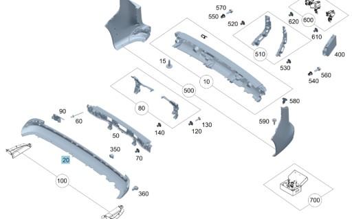 33316797238 - BMW F01 5GT F07 F10 подушка втулка моста задняя OE