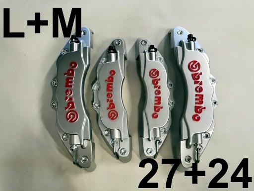 Тормозные суппорты BREMBO L + M Silver 3D